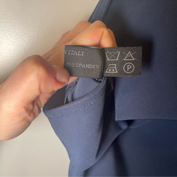 Prada Italy Dark Navy  Classic Pensil Midi Skirt Size EU 38, US 6 - Picture 12 of 15